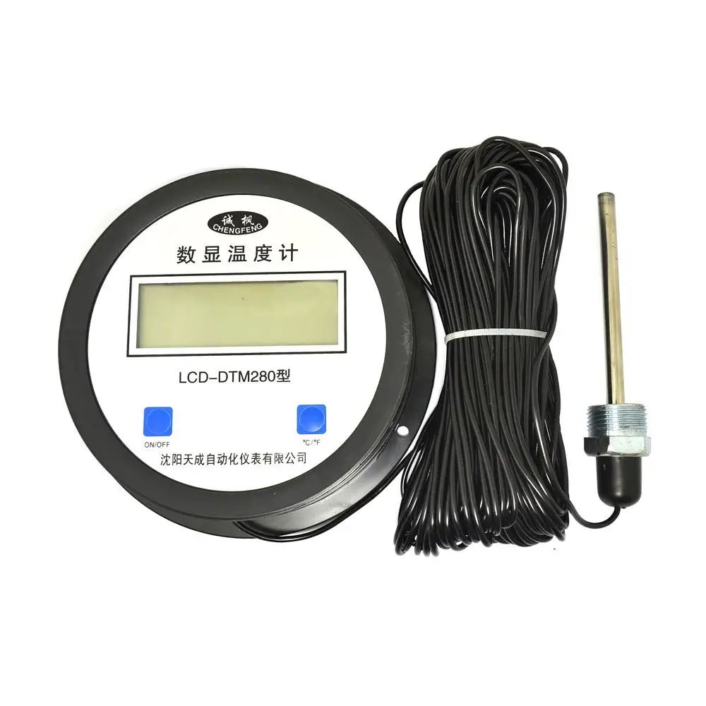 

High Precision Digital Thermometer with Probe Electronic Digital Water Meter Temperature Measuring Instrument 15m 20m 40m 50m Ca