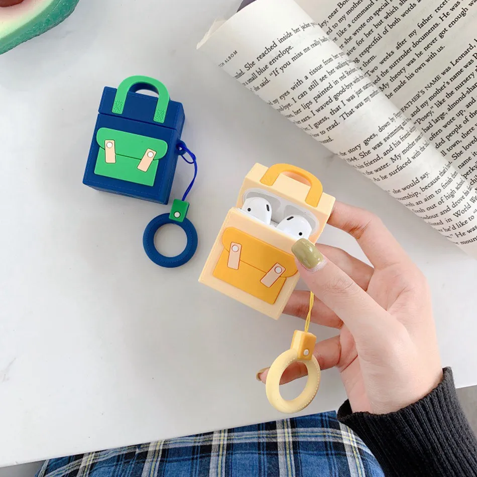 3D чехол для наушников s для AirPods 2 Чехол милый эльф мяч мультфильм для Apple Air Pods Защитная крышка для Earpods чехол для наушников кольцевой ремешок