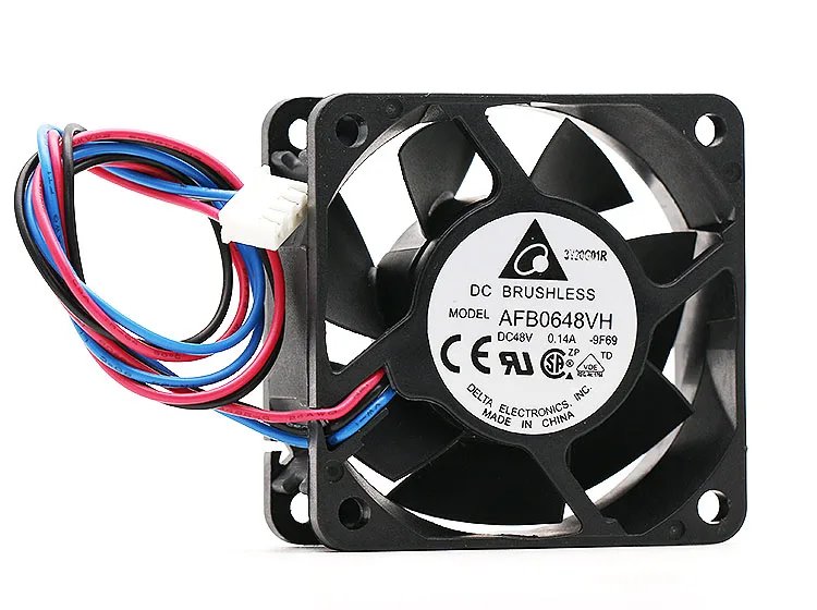 Осевой вентилятор охлаждения оригинальный для delta 6025 AFB0648VH 48 В 0 14a 60*60*25 мм чехол с 3