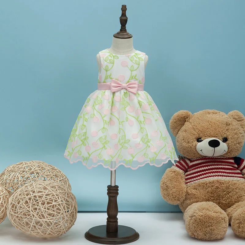 girls clothes 2018 new kids party wear dresses 5 years summer spring baby kid dress prom dres for | Детская одежда и обувь
