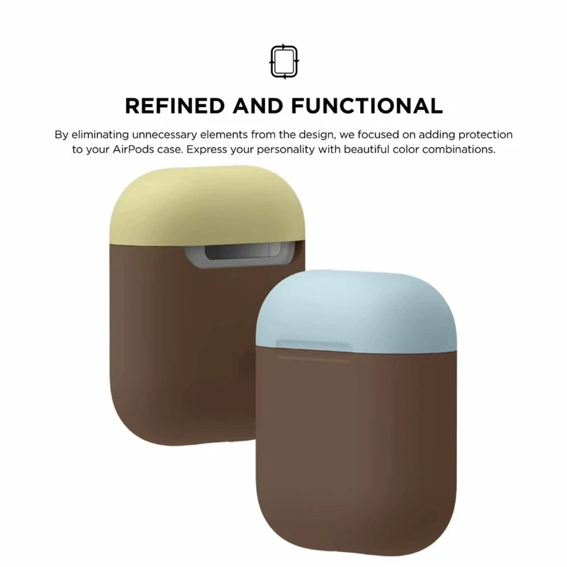 VETOMEET, Bluetooth, беспроводной чехол для наушников, для AirPods, силиконовый, ТПУ, ультра тонкий, для Apple AirPods, несколько цветов, смешанный и подходящий