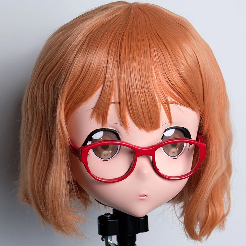 

(LiLi Mask-75) Sweet Girl Resin Full Head Custom Anime Cosplay Japanese Role Play Silicone Kigurumi Mask Crossdresser Doll