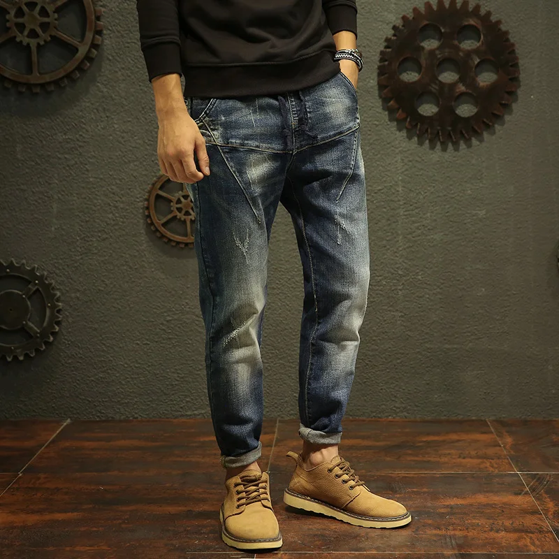 2018 г. весенние и осенние новые Мужская Мода Свободные личности удобная