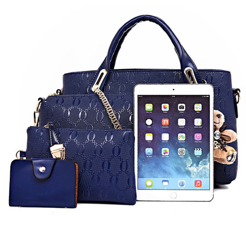 Комплект женской сумки через плечо комплект из 4 предметов|women handbags set|handbag setbag set |