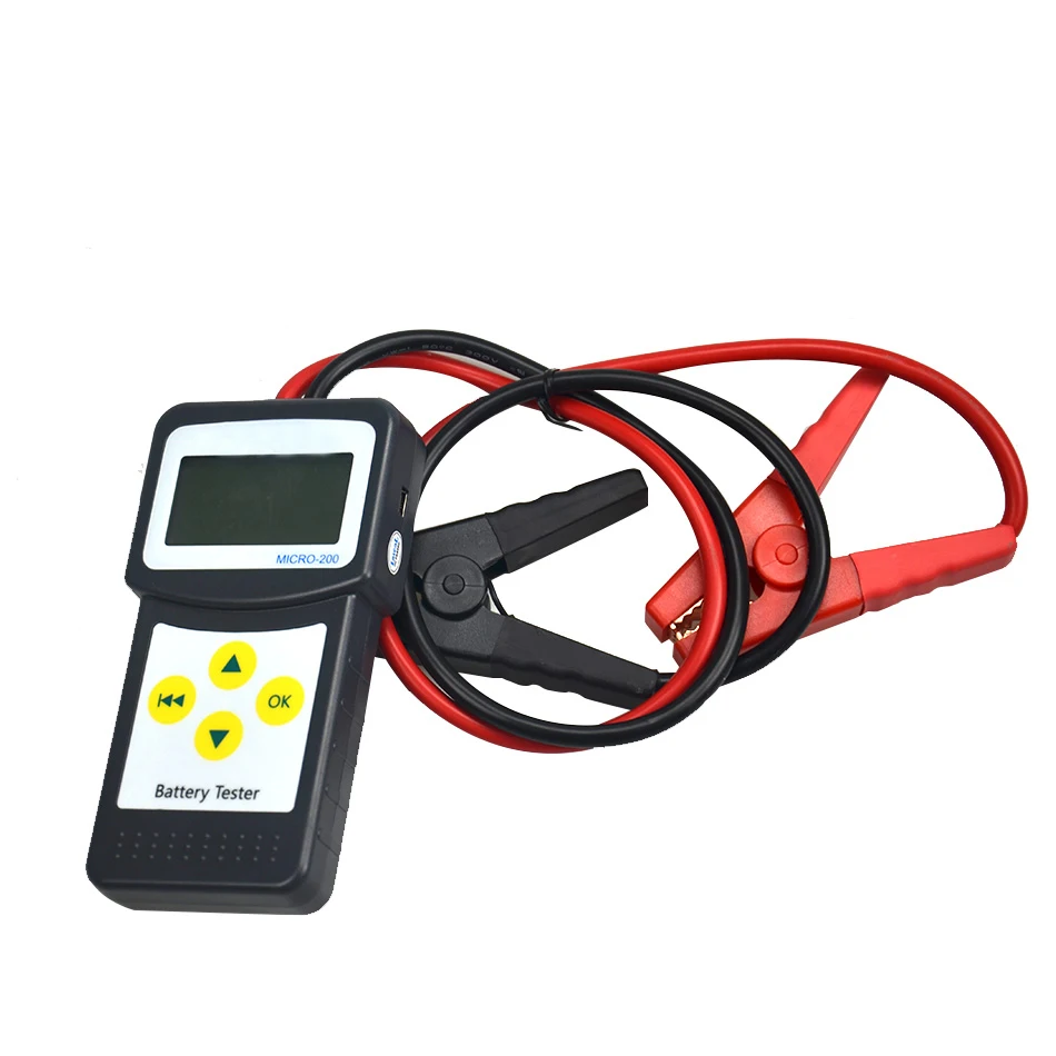 12V Aumotive автомобильный тестер батареи MICRO-200 2 зажимами USB кабель ЖК-цифровой