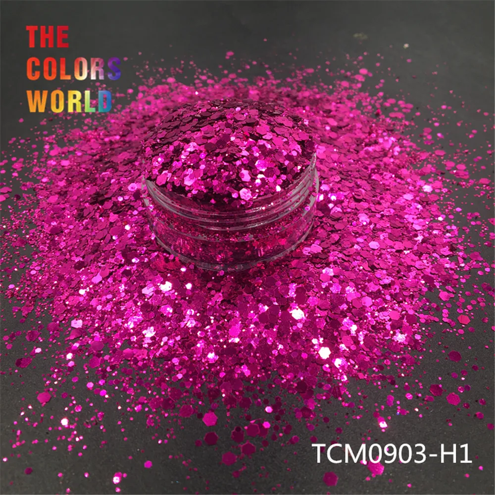 TCT-193 Шестигранная форма металлический обычный цвет лак для ногтей для дизайна ногтей DIY Украшение для тела макияж FacePainting Руководство DIY
