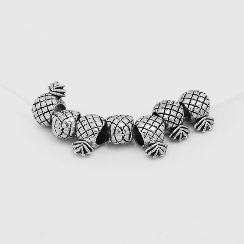 

5 mm Hole Pineapple Style Tibetan Silver Spacer Beads 50pcs/lot for Jewelry Making-10038662