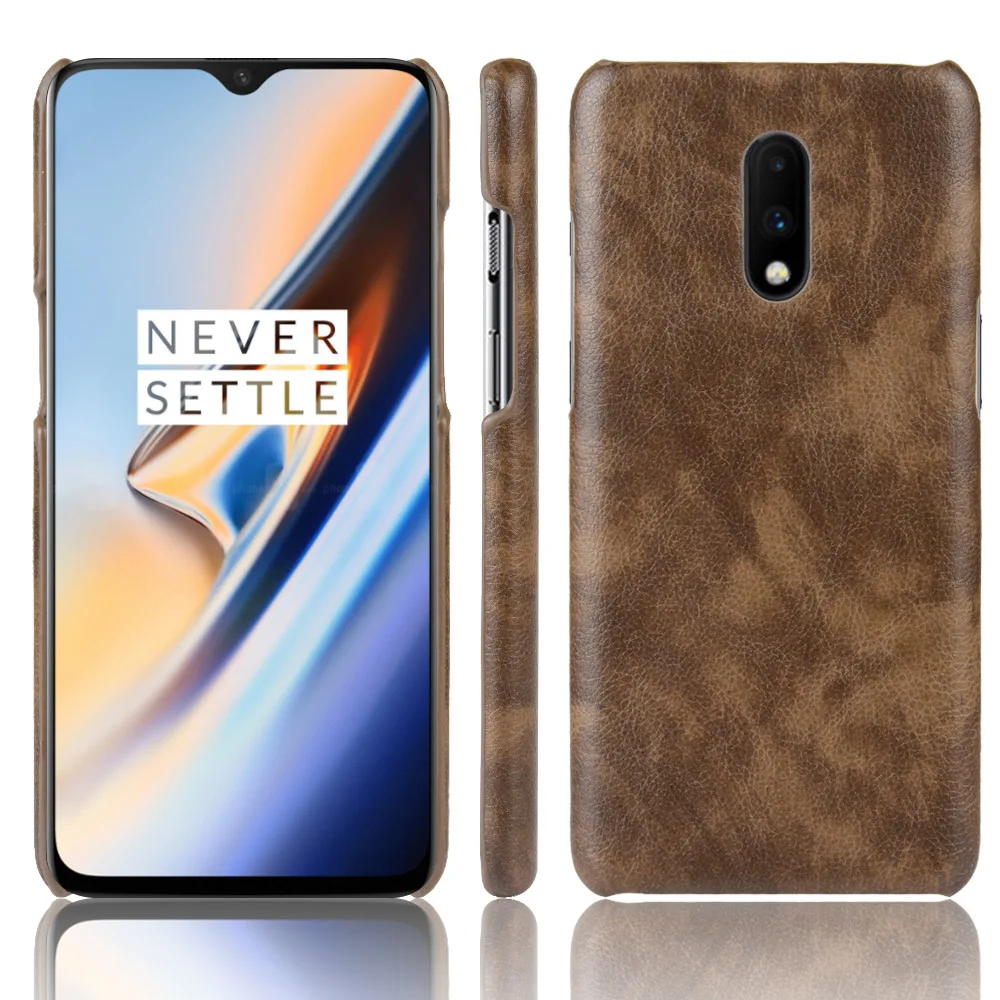 Роскошный деловой кожаный жесткий чехол для OnePlus 7 Pro 6T 6 5T One Plus |