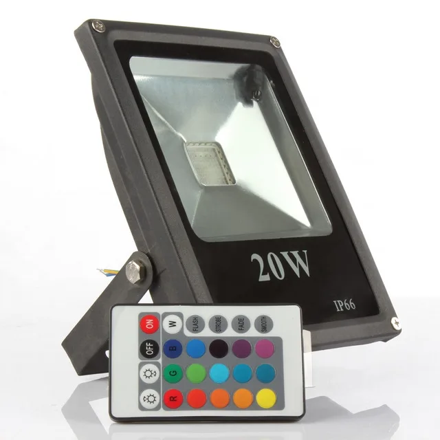 Бесплатная доставка 20 Вт светодиодный прожектор черный корпус наружный