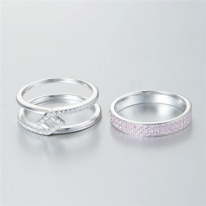 Женское кольцо из серебра 925 пробы с натуральным розовым камнем|silver women ring|anillos plata