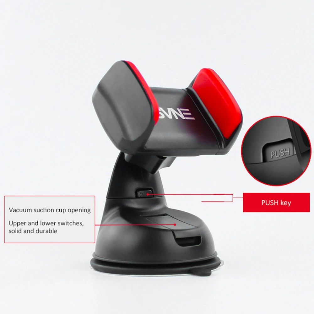 ESVNE Universal Mobile Phone Stand Windshield Desk Mount Car Holder For iPhone 11 Pro Samsung Smartphone support cellular | Мобильные