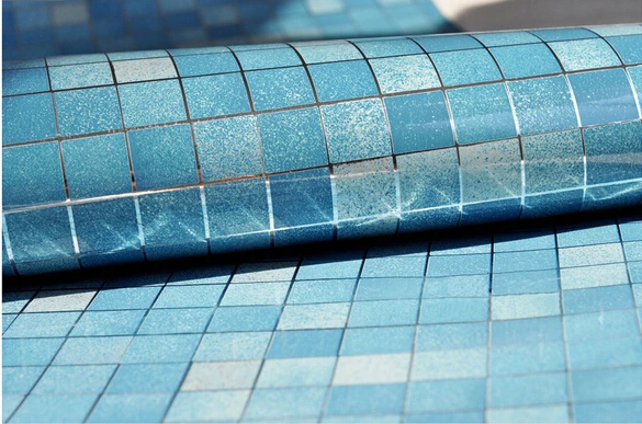 PVC Wall Sticker Bathroom Waterproof Self adhesive Wallpaper Kitchen Mosaic Tile Stickers For Walls Decal Home Decoration | Обустройство