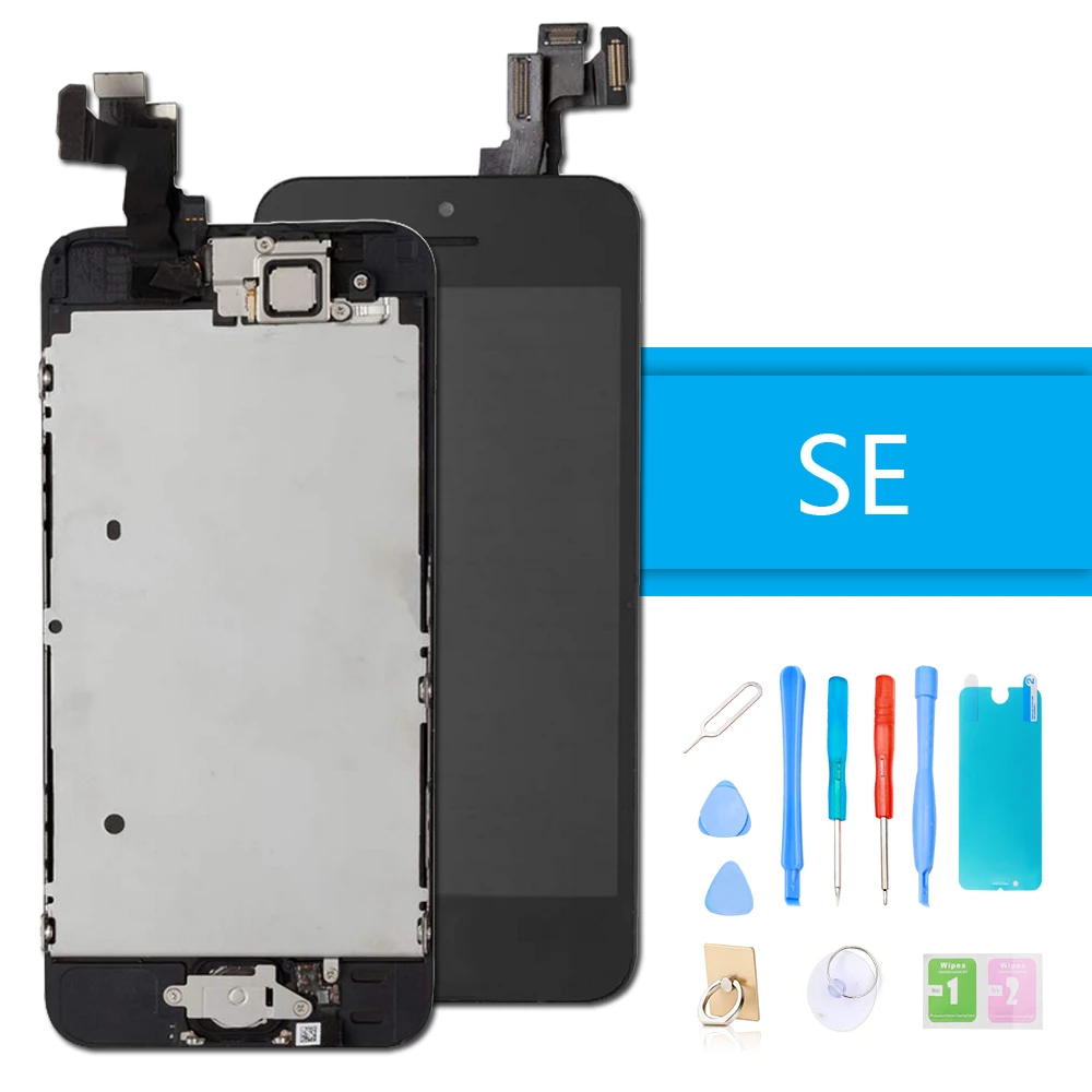 Роскошный костюм ЖК дисплей для iPhone SE сенсорный экран дигитайзер полная сборка