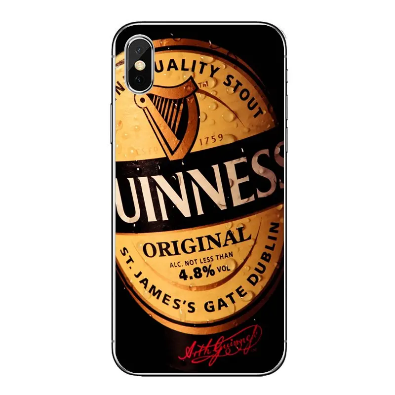 Soft Transparent Shell Covers For Xiaomi Redmi 4X S2 3S Note 3 4 5 6 6A Por Pocophone F1 Mi Guinness Beer Print Logo |