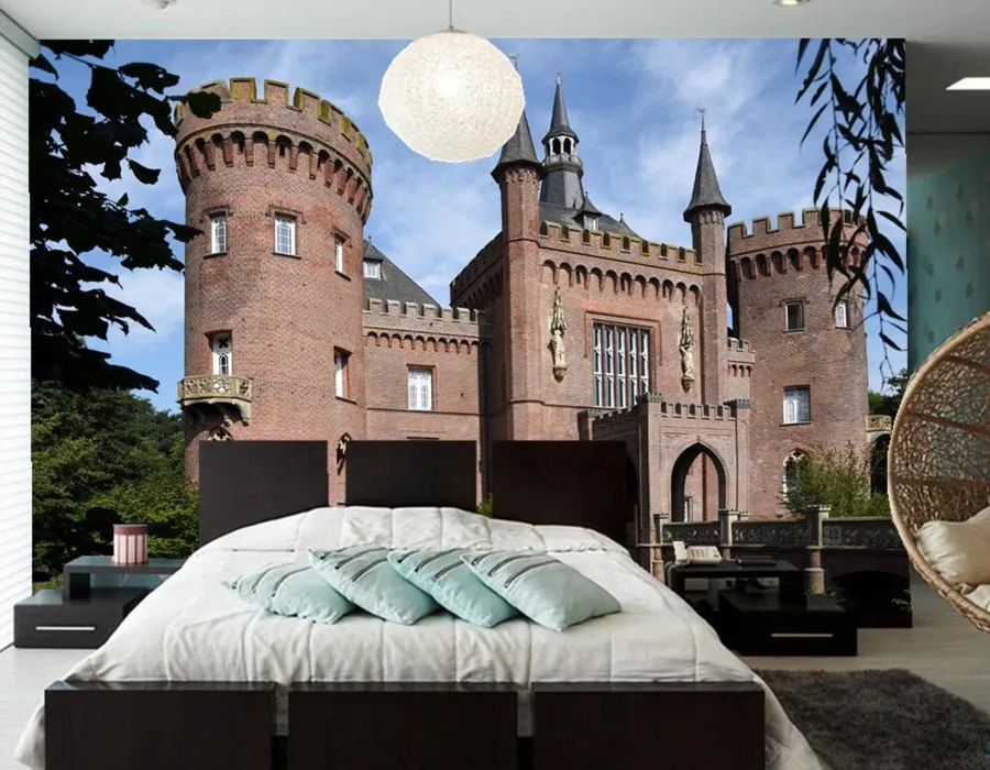 Large 3d murals Germany Castles Bridges Castle Cities wallpapers living room sofa TV wall bedroom wallpaper for walls 3 d |