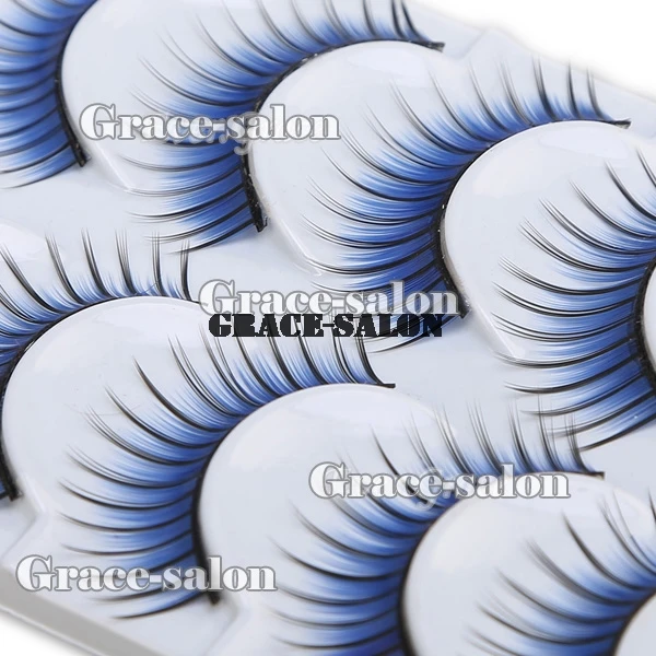 5 пар синие ручной работы длинные необычные для вечеринки накладные перья