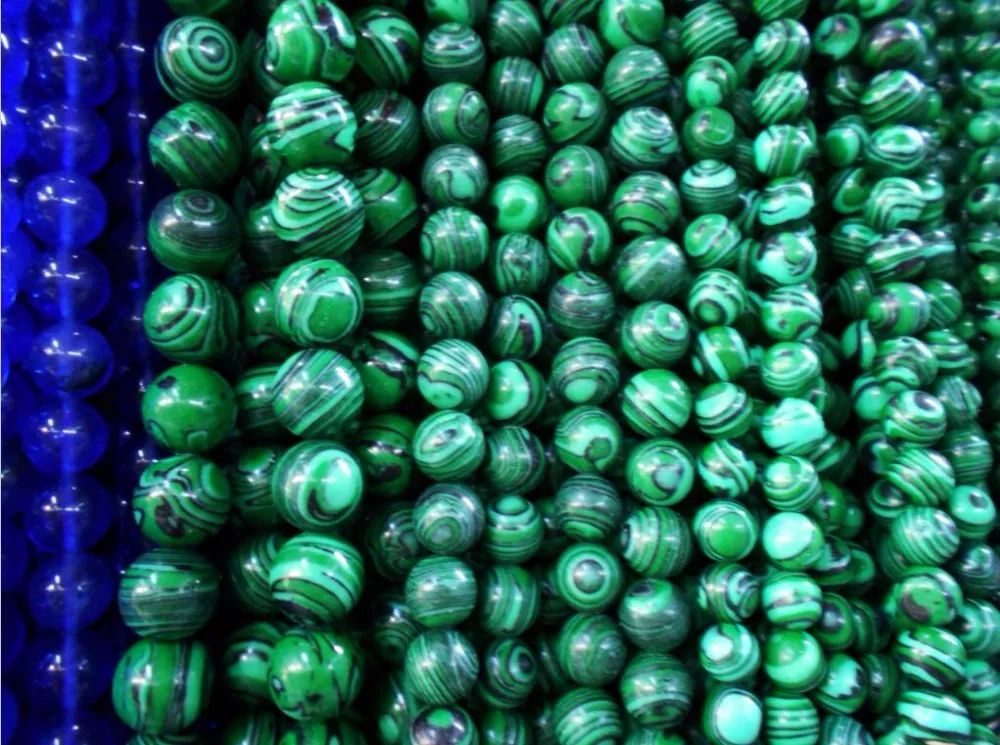 Factory Price High Quality Dark Green Handmade Round Natural Stone Beads Fashion Jewelry Free Shipping 4MM 6MM 8MM 10MM 12MM | Украшения и