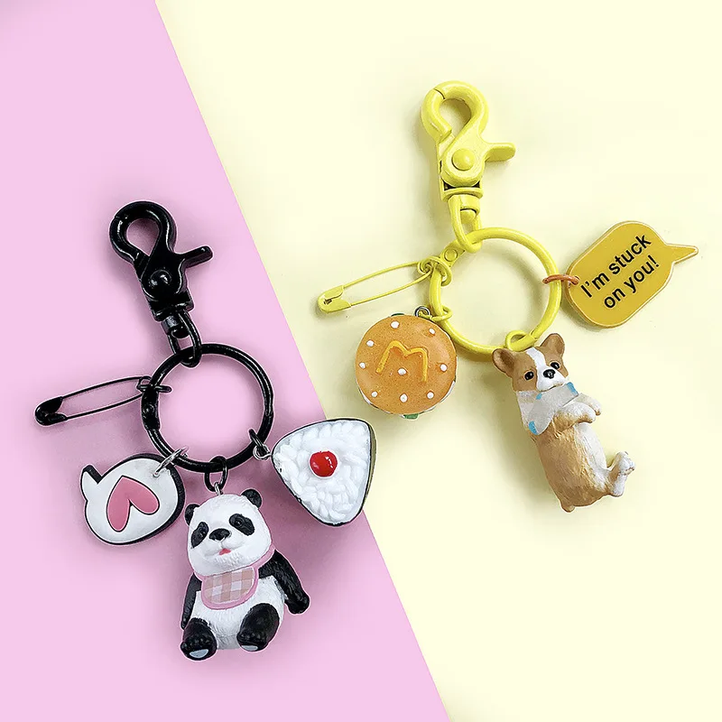 2019 Новый вельш корги PET Dogs брелок для ключей самостоятельное творчество Подвески
