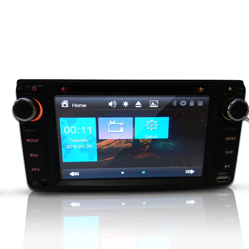 Двойной DIN сенсорный экран Bluetooth стерео радио универсальный автомобильный DVD для Toyota