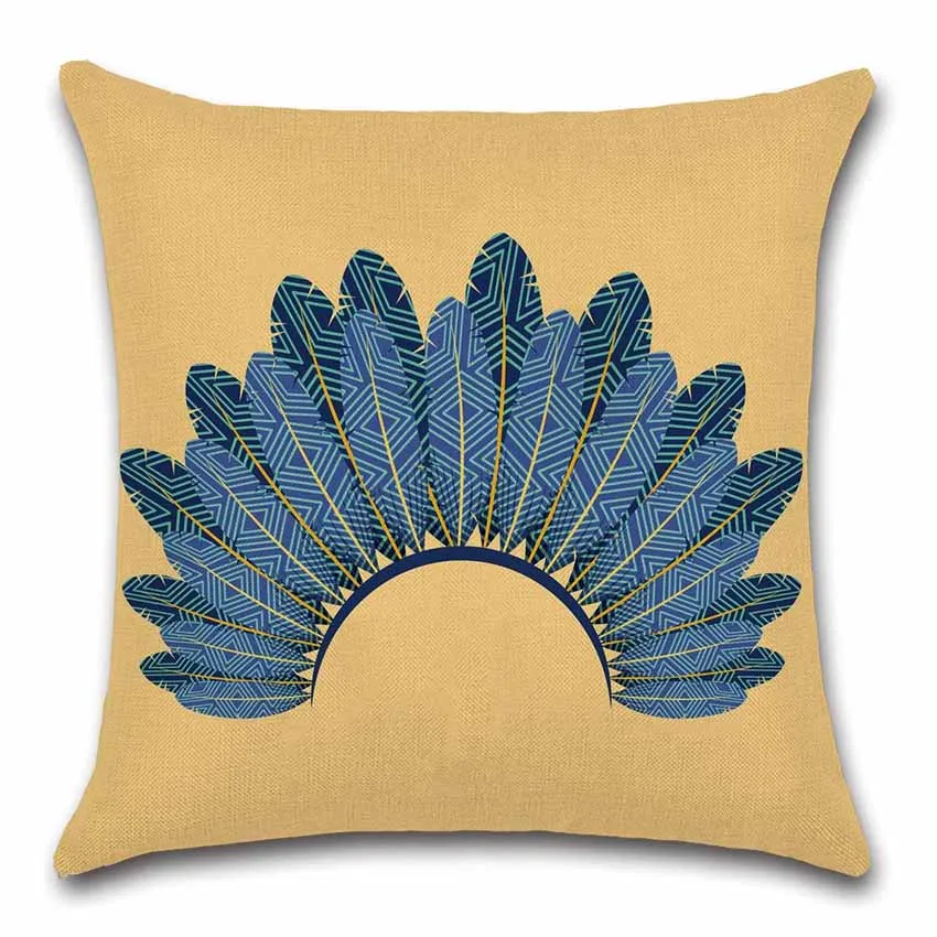 Indian National style Skull Arrow Cushion Cover Decoration for Home house sofa chair seat pillow case kids gift friend present | Дом и сад