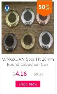 MINGXUAN, 2 шт., подходит для 30 мм, круглый медный медальон, подвески, фото медальон, ювелирные изделия, филигранный винтажный медальон, 6 цветов