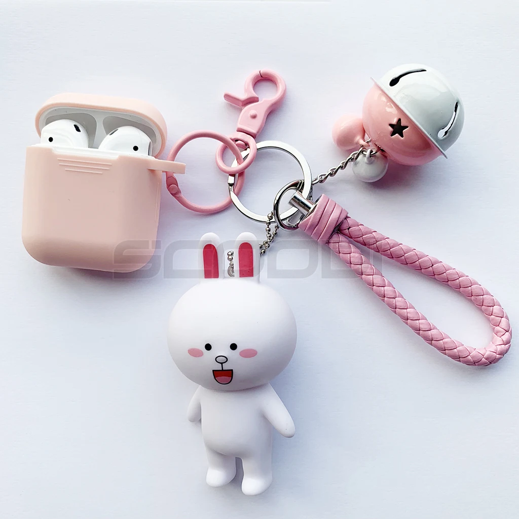 Силиконовый чехол для Apple Airpods, чехол с милым рисунком Тоторо, декоративные аксессуары, защитные Bluetooth наушники, чехол