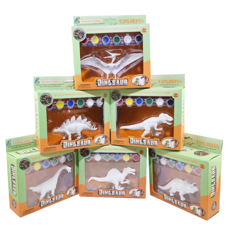 6 стилей DIY граффити динозавр стетегозавр искусственная роспись животные Детские