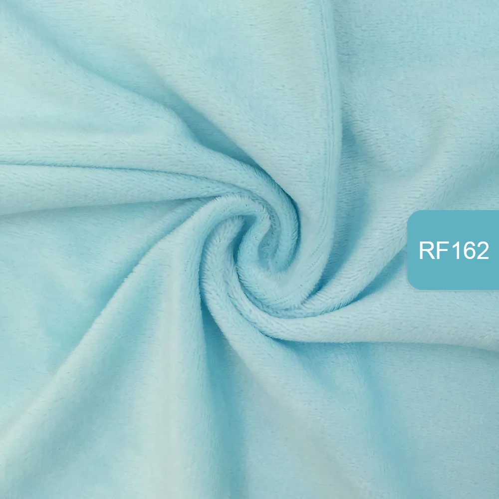 rf162 Zyfmptex 1 шт. Minky ткани для шитья ручной работы Домашний текстиль ткань для игрушек плюшевая ткань пэчворк сплошной цвет стиль 45*50 см - Цвет: rf162