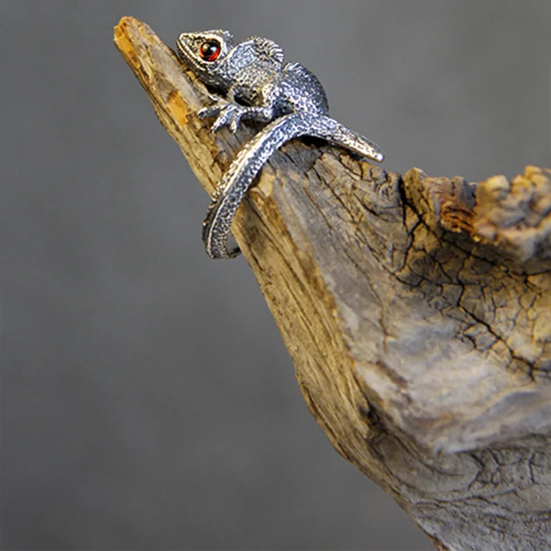 Оптовые Регулируемые кольца для ящерицы кабрит Gecko хамелеон Анол ювелирные