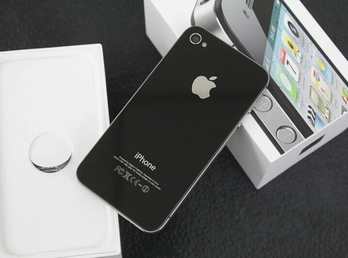 Бесплатный подарок! Apple iphone 4S, заводской разблокированный 8 ГБ/16 ГБ/32 ГБ/64 Гб мобильный телефон 3g GSM Wi-Fi gps 8MP 3,5 ''экран iOS б/у