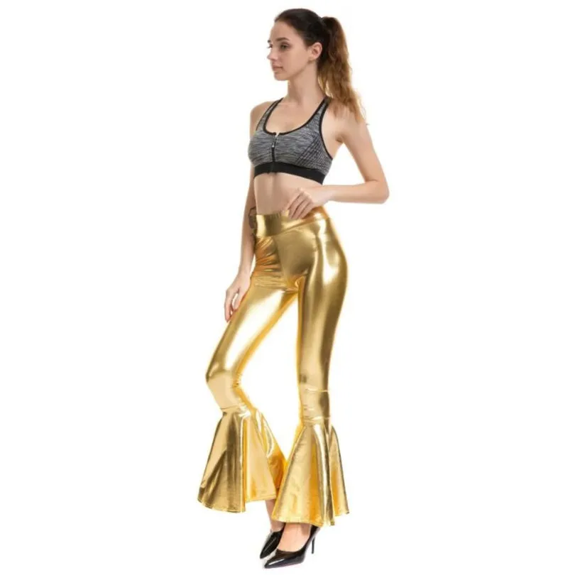 K354 Gold NDUCJSI, женские Клубные леггинсы, Русалка, высокая талия, сексуальные леггинсы, рыба, панк, для тренировок, пуш-ап, леггинсы размера плюс, штаны, леггинсы, Mujer - Цвет: K354 Gold
