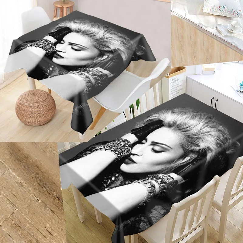 Квадратная Свадебная скатерть Madonna 01 лучшая Скатерть Оксфорд с принтом