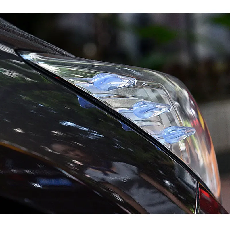 RASTP Автомобильный спойлер резиновая наклейка задний свет украшение воздушного