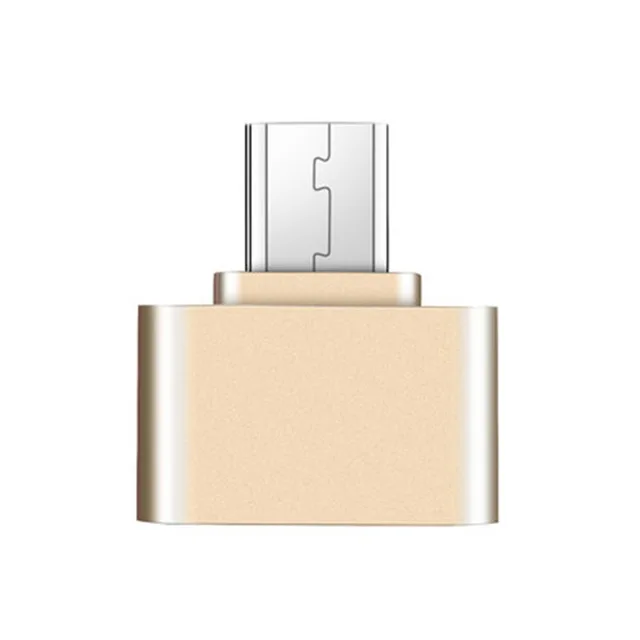 Золотой Siancs USB OTG адаптер для планшета Samsung, HTC, Xiaomi Android телефон Micro USB к USB OTG адаптер OTG кабель конвертер USB Flash - Цвет: Золотой