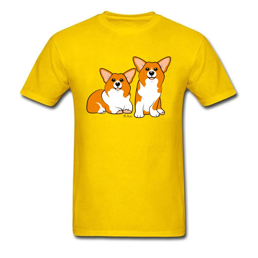 Pembroke Welsh Corgi Пудель футболка для мужчин Высокое качество модные брендовые