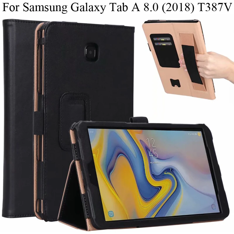 Чехол ручной работы из искусственной кожи для Samsung Galaxy Tab A 8 0 2018 чехол SM-T387V деловой