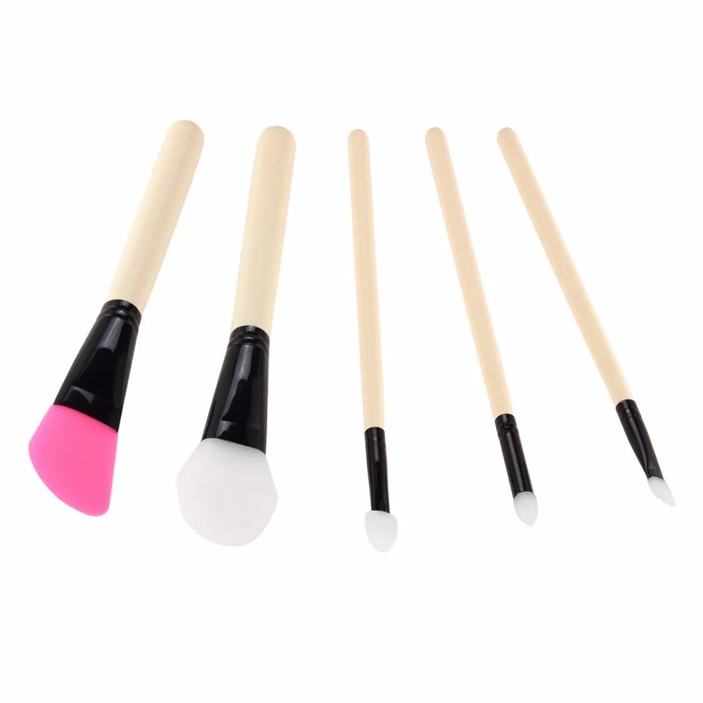 5 шт./компл. профессиональная Пудра основа кисть для глаз силиконовые волосы