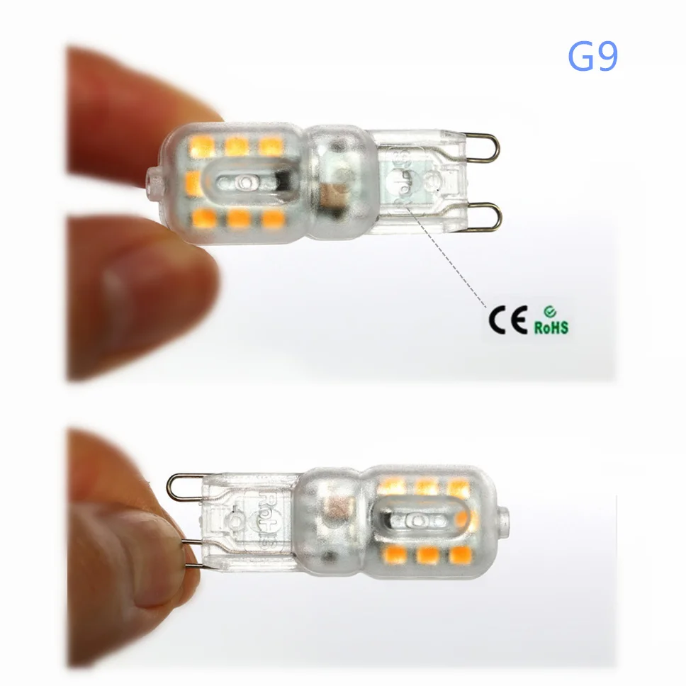 2 шт. G4 Светодиодная лампа Мини G9 DC 12 В/AC 220 В SMD2835 прожектор люстра высокое качество