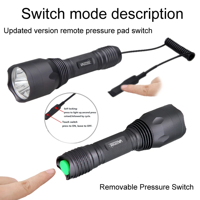 Тактический зеленый/красный/УФ светодиодный светильник 3 в 1 охотничий фонарь 100