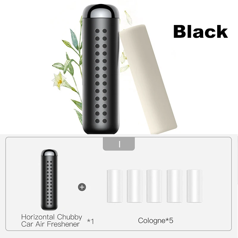 Air Freshener Black Baseus автомобильный держатель с воздушным зажим для освежителя воздуха на выходе Аромат Духи Диффузор тонкий освежитель воздуха в автомобиль духи зажим-держатель - Цвет: Air Freshener Black