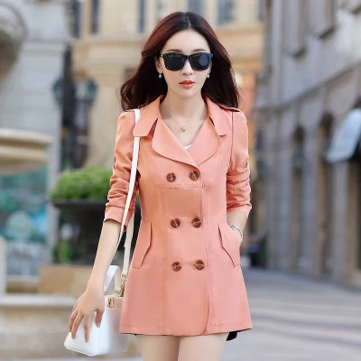 Korean version of the new short paragraph fashion was thin windbreaker Women long-sleeved Slim large size wild coat | Женская одежда