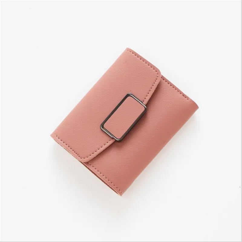 XZXBBAG женский короткий мини-кошелек на застежке для девочек три сложения простой