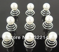 fashion 80pcs wedding bride 10color to choose pearls hair twists spins pins new