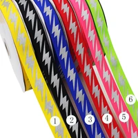 iubufigo 1 25mm warning reflective ribbon grosgrain diy hair bow ribbon for decoration tape 10yardlot