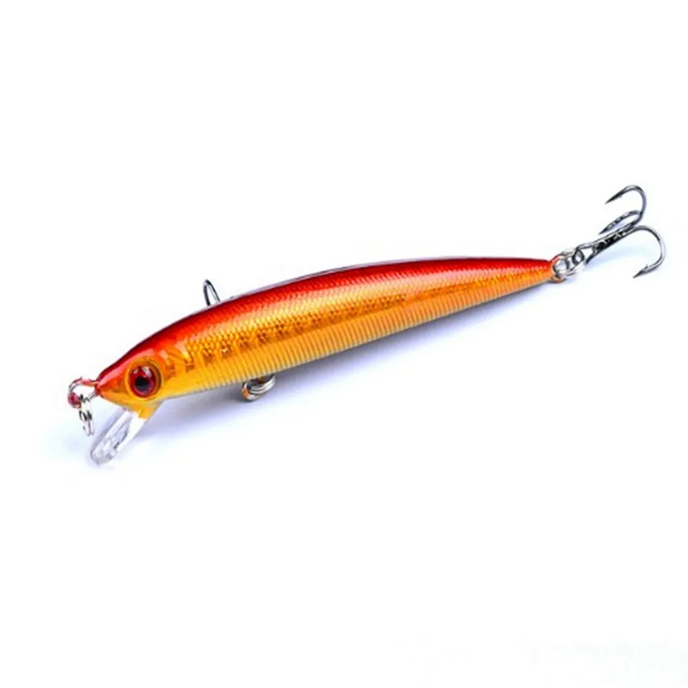 1 шт 9 см 6 2 г Minnow приманки для ловли рыбы пластиковые воблеры и крутящиеся 3D глаза