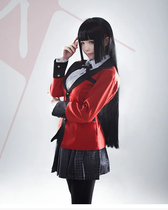Аниме Kakegurui компульсивный игрок Runa Yomozuki Косплей Костюм Школьная форма для