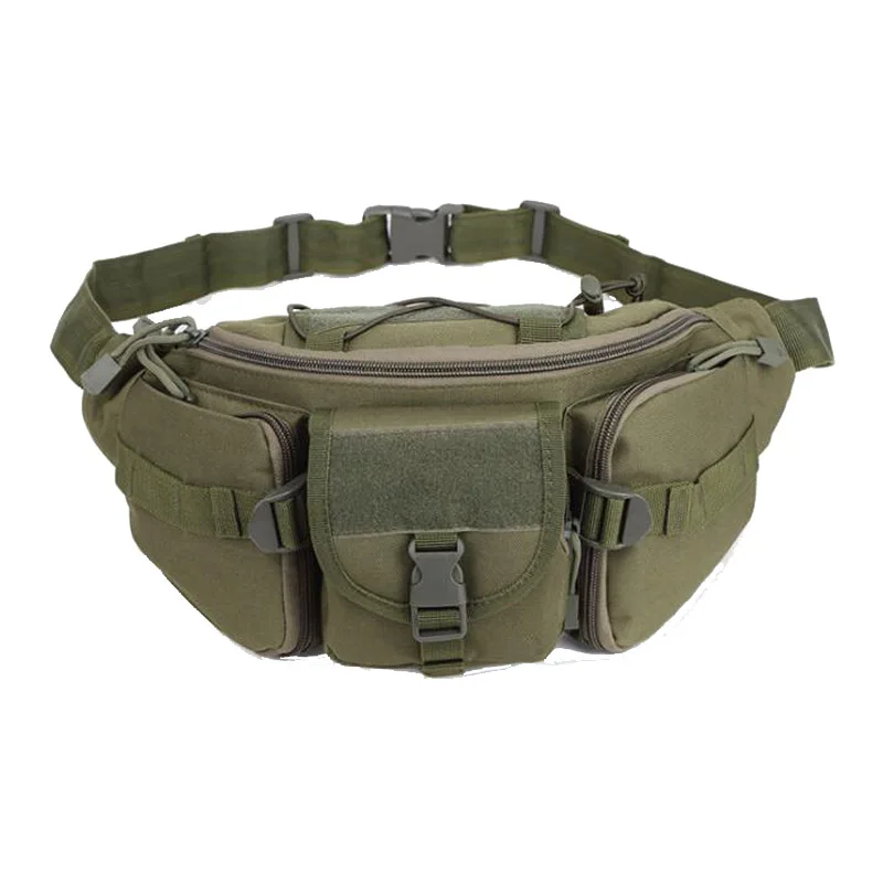Green Тактическая поясная Сумка Molle, военная поясная сумка, сумка для бега, езды, путешествий, карманный, для спорта на открытом воздухе, кемпинга, туризма, охотничьих аксессуаров - Цвет: Green