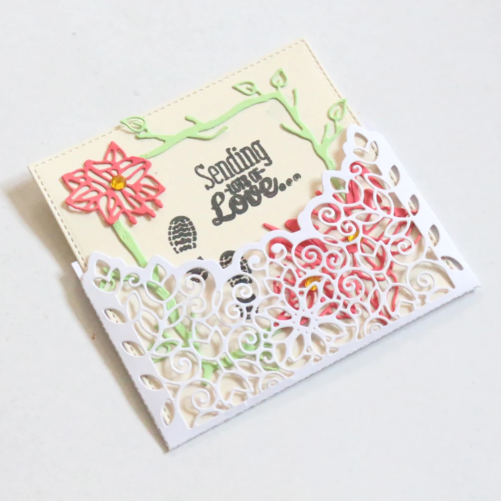 Металлические Вырубные штампы в виде цветка для рукоделия скрапбукинга