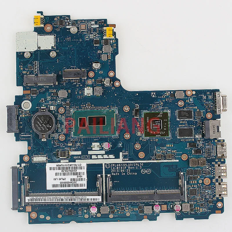 PAILIANG материнская плата для ноутбука hp Probook 440 450 470 G2 I5 ПК платы 776581-601 ZPL40/ZPL50/ZPL70 LA-B181P полный tesed DDR3