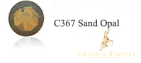 367 Sand Opal Кристалл замок класс 5а шелк горячей фиксации страз Erinite железо на камне прозрачный Бирюзовый Кобальт Diy Стекло горячей фиксации Стразы - Цвет: 367 Sand Opal